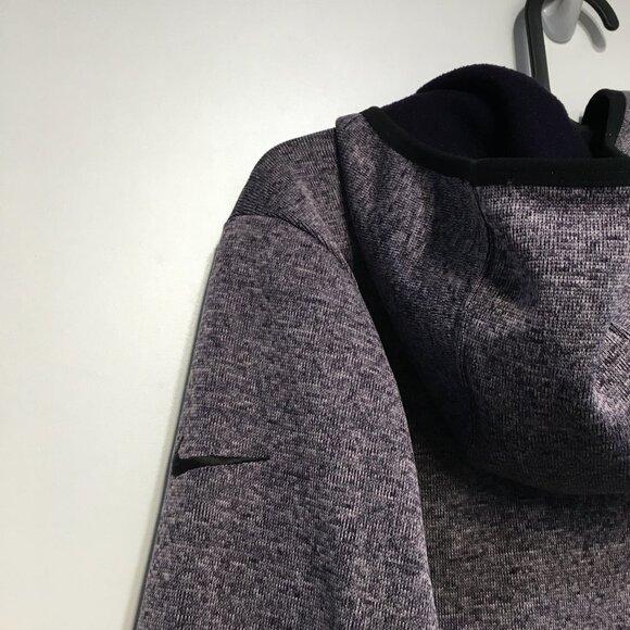 Nike Dri Fit Pullover Purple Knit Hooded Sweater Size S - Picture 9 of 14